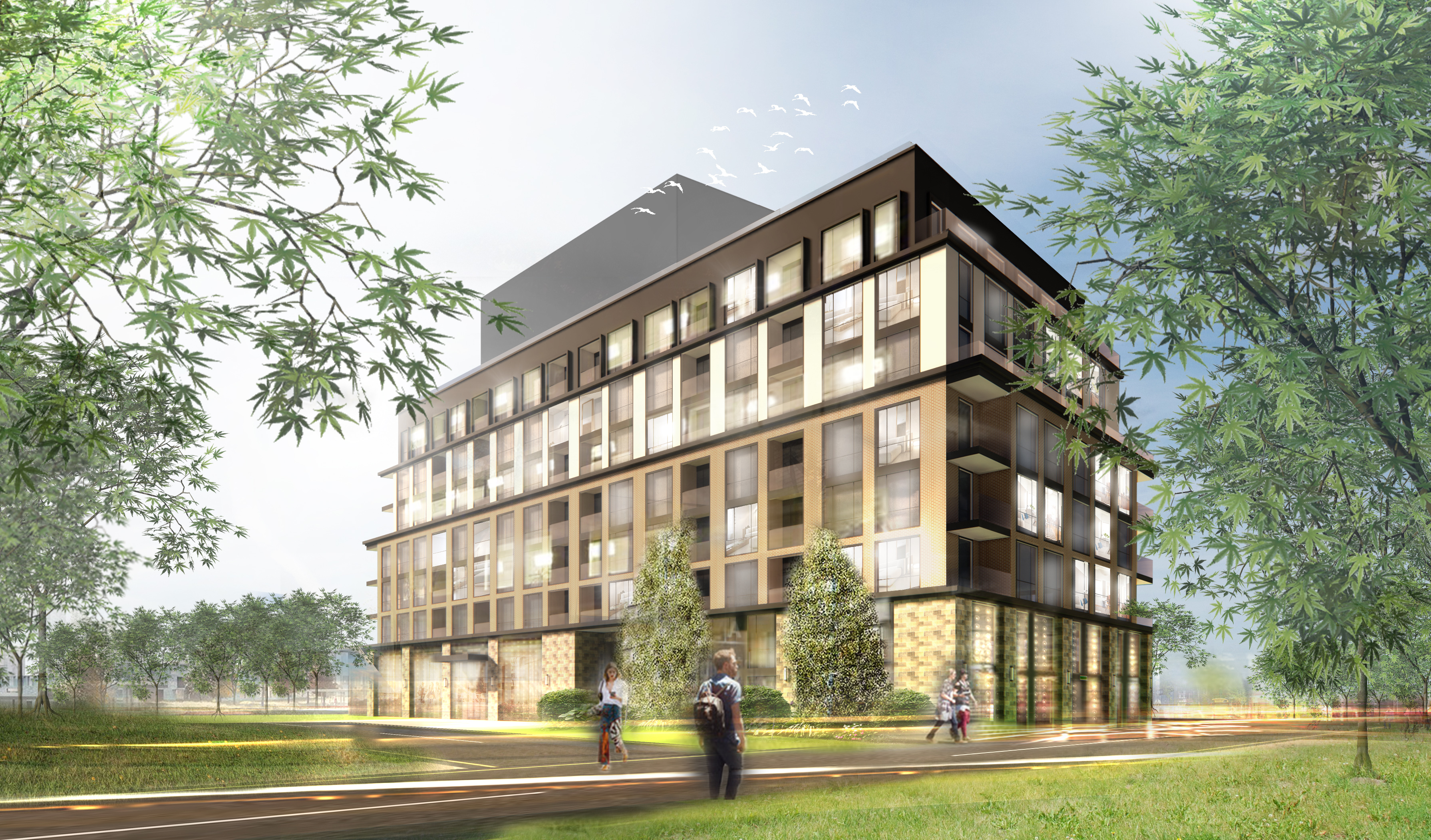 75 Broadway Avenue - Exterior Rendering 75 Broadway Avenue - Exterior Rendering