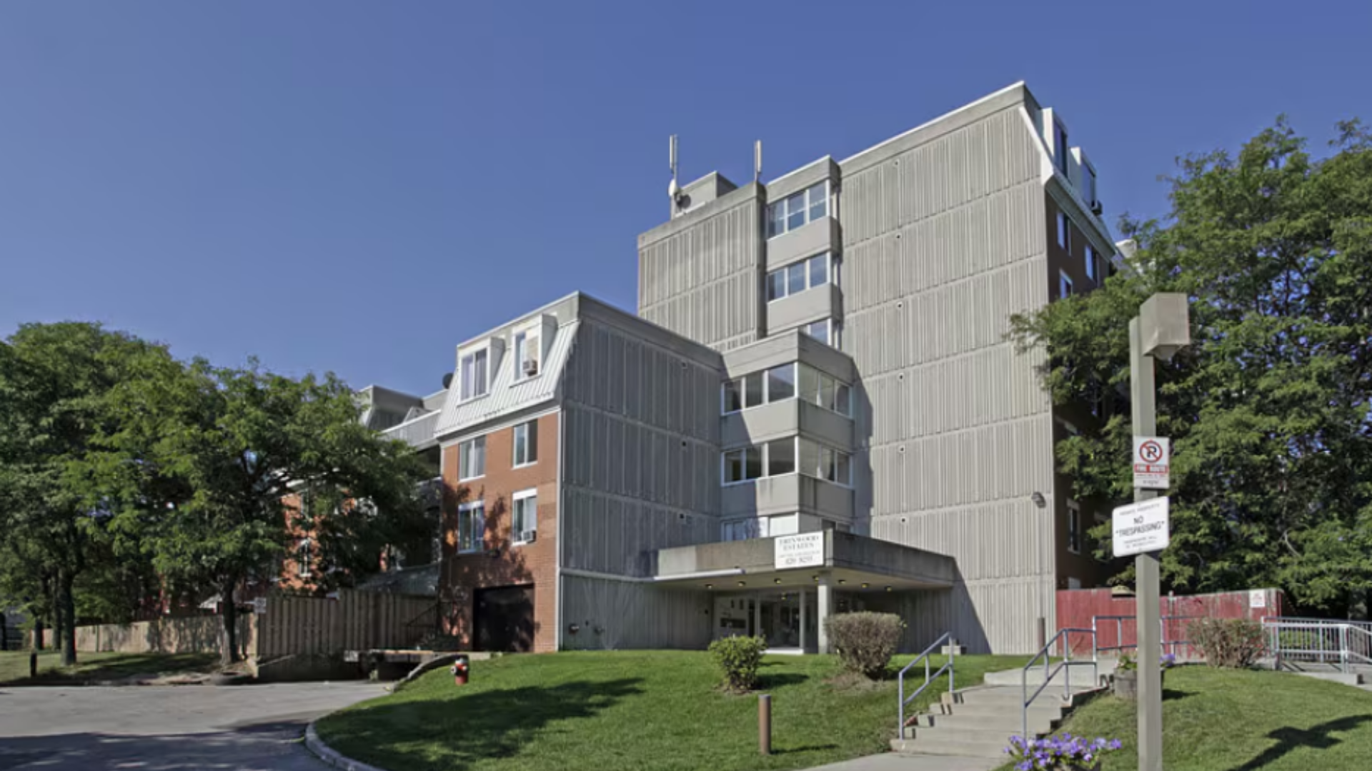 Exterior of multi-residential building