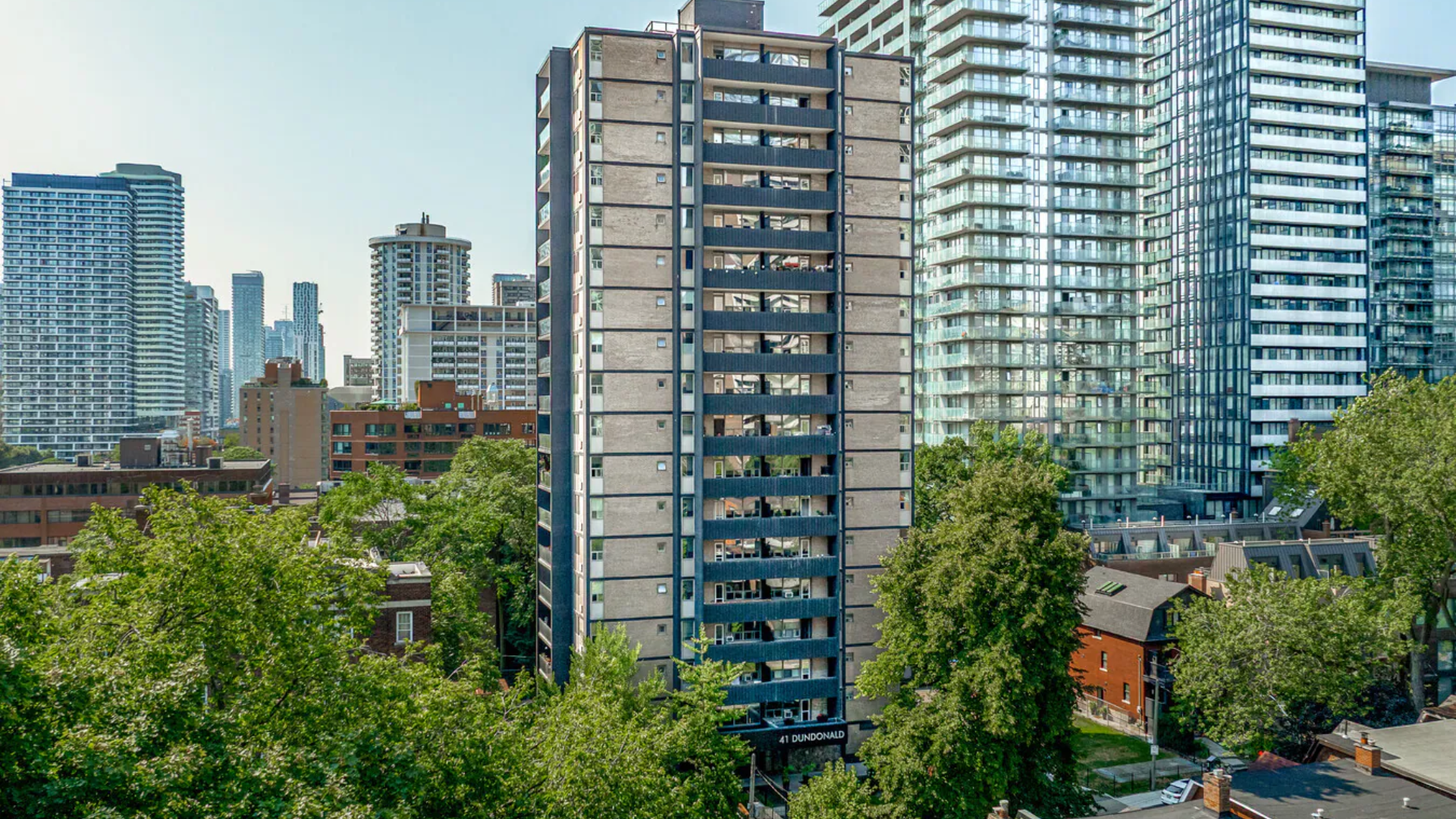 Exterior of multi-residential building