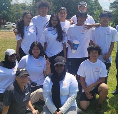 Young Resident Employment Program 2022 Young people gathered